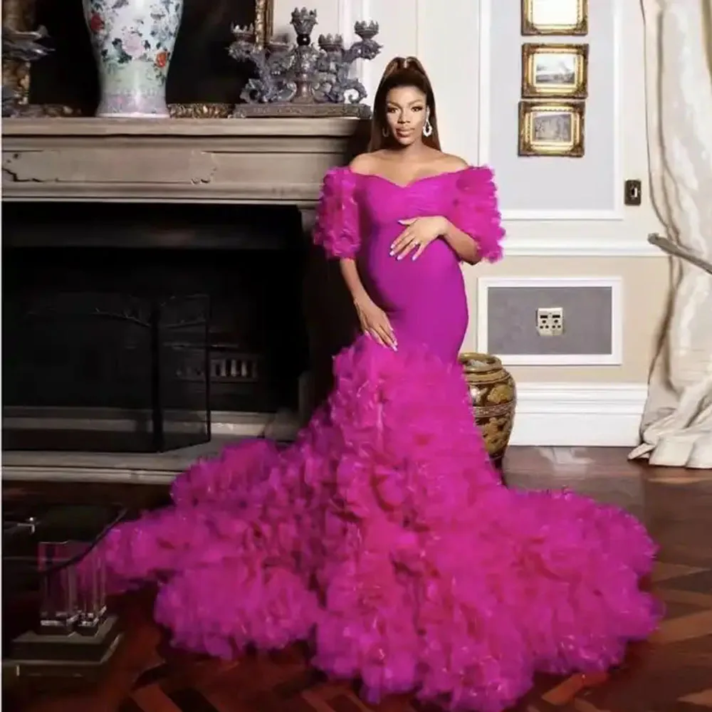 Maternity Maxi Dresses for Photography Photographie de vêtements de materni baby shower فساتين حوامل vestidos para embarazadas