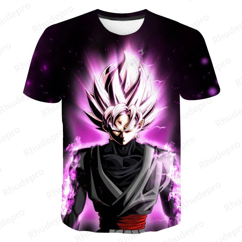 Summer New Lovely Super Men's Clothing 3D Digital Printing Short Sleeve Goku T Shirt Fashion Dragon Ball Z Simple Men's T Shirt