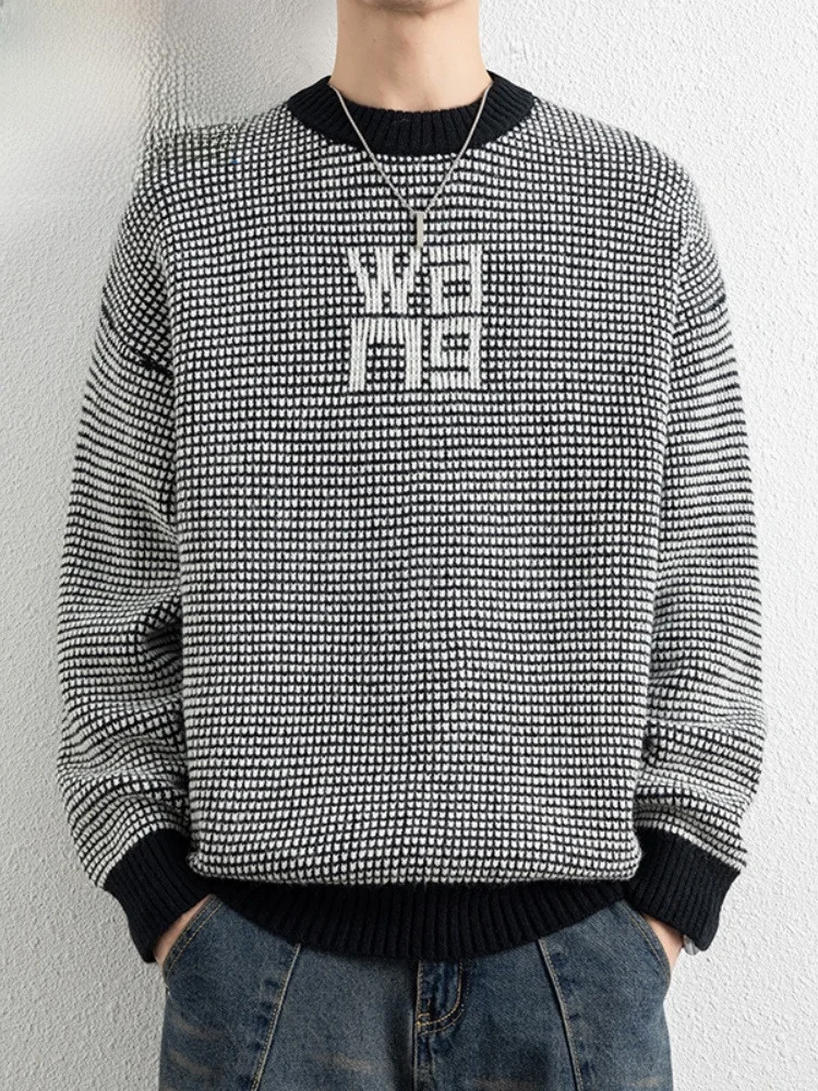 

Мужской утепленный свитер Paul American Style с круглым вырезом, повседневный базовый слой, теплый, для осени и зимы, внутренняя одежда, модный городской стиль для отдыха