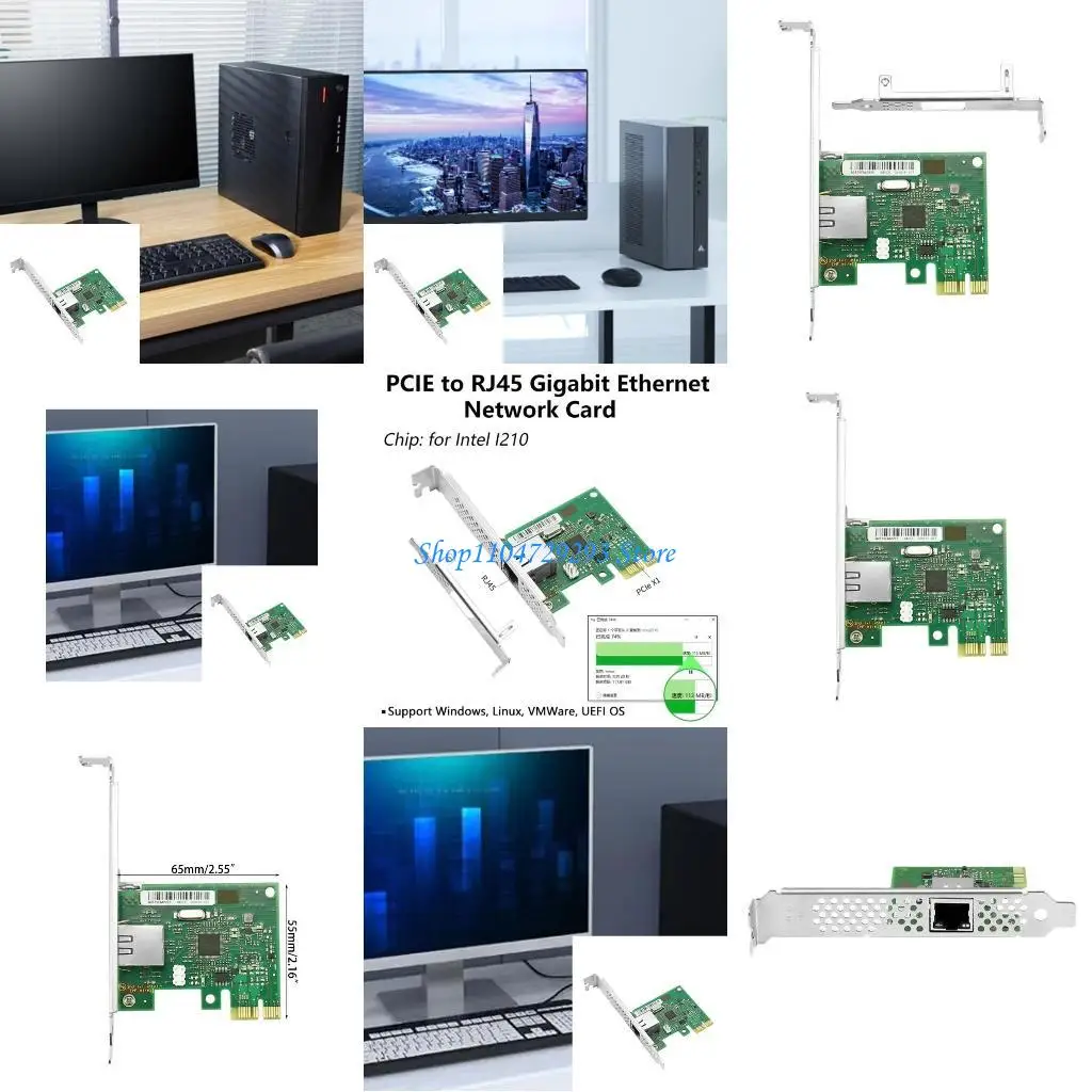 

Карта сетей Y2GD PCIe до карты Gigabits с RJ45 с i210At Chip Pxe Startup