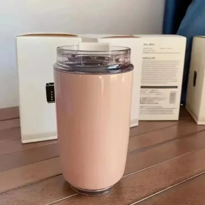 

320ML Tumbler Thermos Cup Milky White Coffee Mug Car Insulated Water Bottle Travel Stainless Steel Vacuum Flasks Drinking Kettle