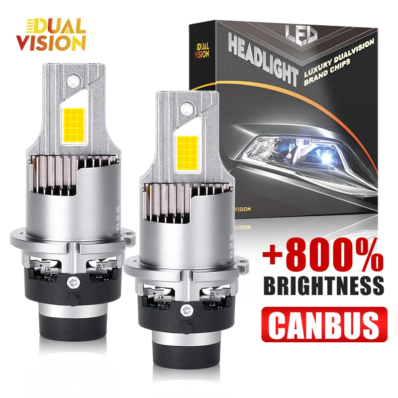

Dualvision D2S D4S LED Headlight CANBUS D Series Auto Light 12V 6000K Super Mini Lamp Plug&Play Car Light