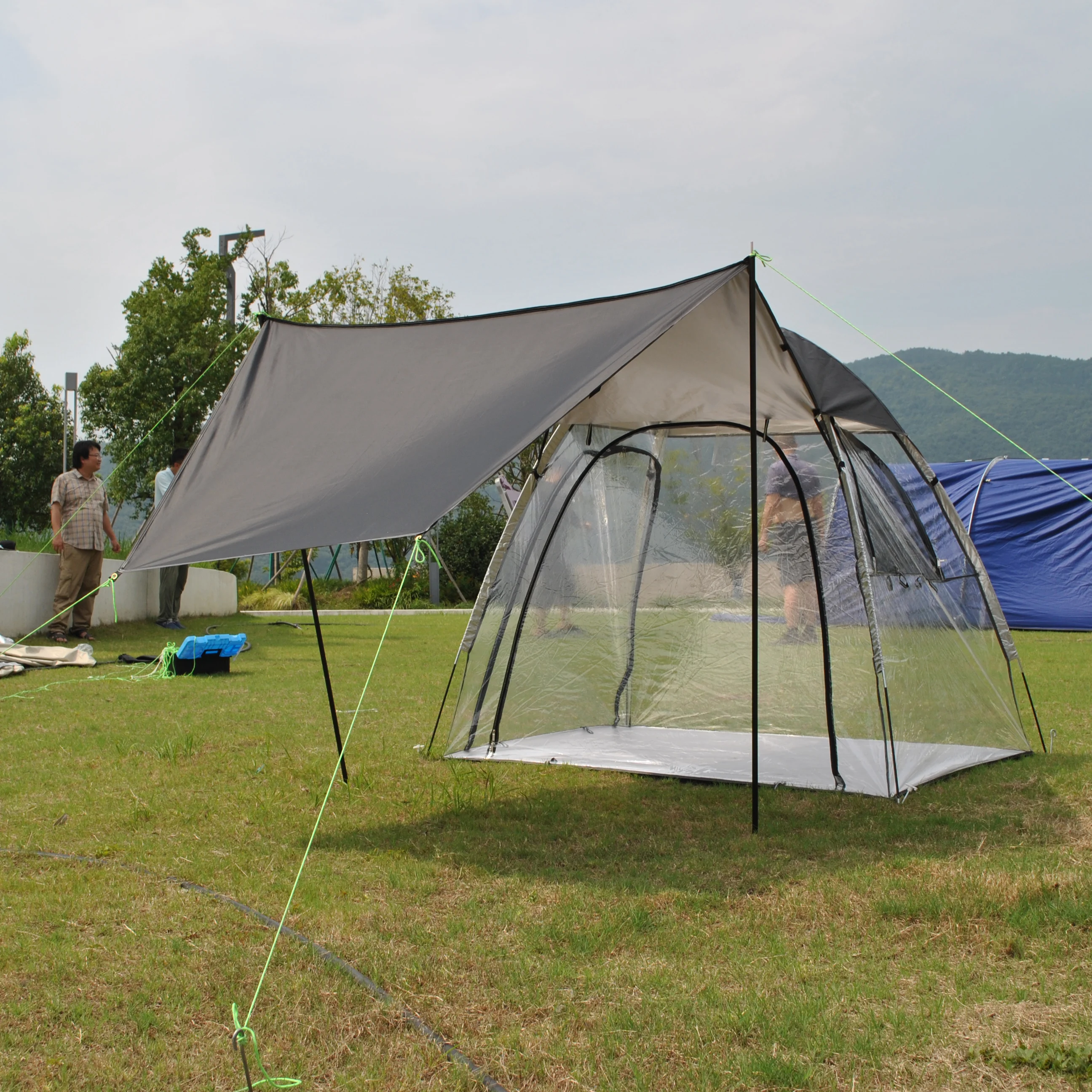 Upgraded Sports Tent - Transparent Pod Tent All Weatherproof Outdoor Clear Bubble Tent with Canopy for Watching Sport Shelter