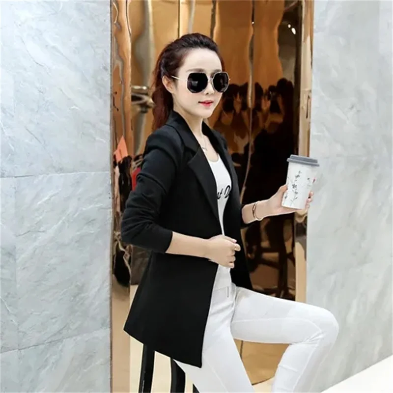 سترة نسائية للمكتب ملابس خارجية أنيقة بأكمام طويلة ملابس عمل أنيقة للسيدات بدلة وردية موضة الخريف الأفريقية #2