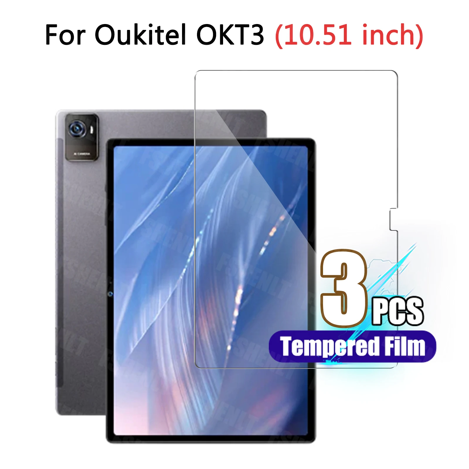 

Screen Protector for Oukitel OKT3 (10.51 Inch) 2023 9H Hardness Clear Anti Scratch HD Anti-Fingerprint Tempered Glass Film