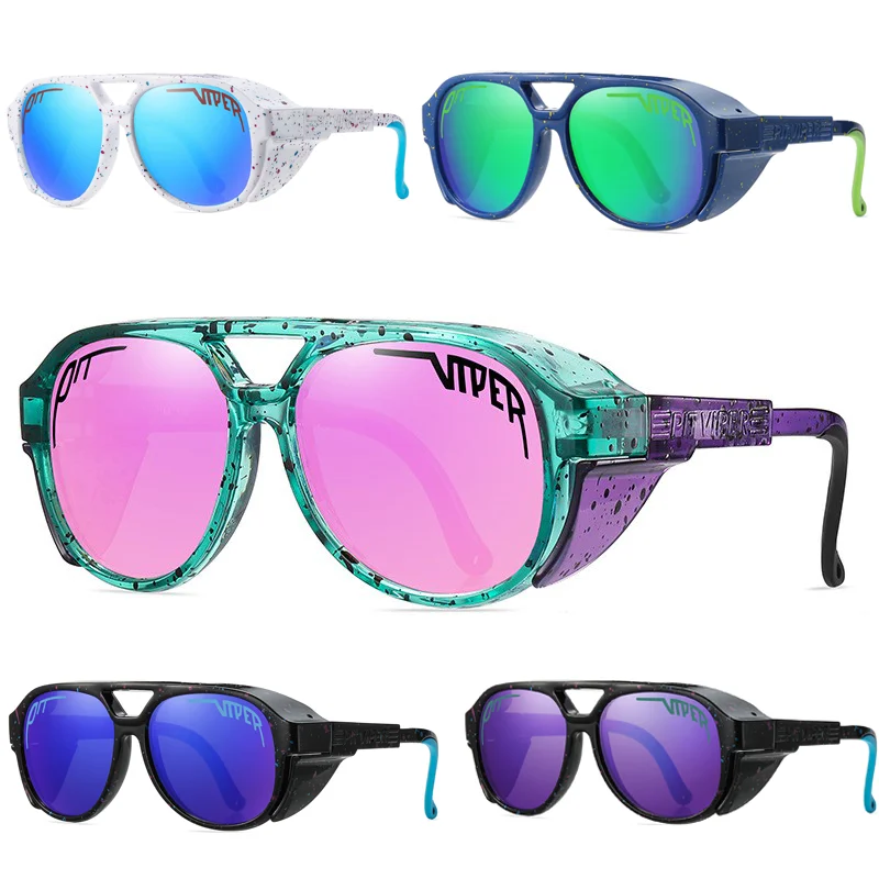 Adult UV400 Retro Pit Viper Sunglasses Men Women Baseball Softball Punk Sun Glasses Male Female Outdoor Sport Steampunk Eyewear