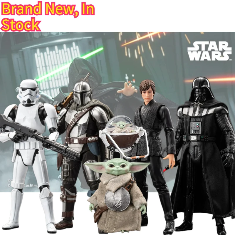 

Brand New in Stock Star Wars Luke Skywaker Action Figure Stormtrooper Darth Vader Collectible Toys Articulated Figure Model For