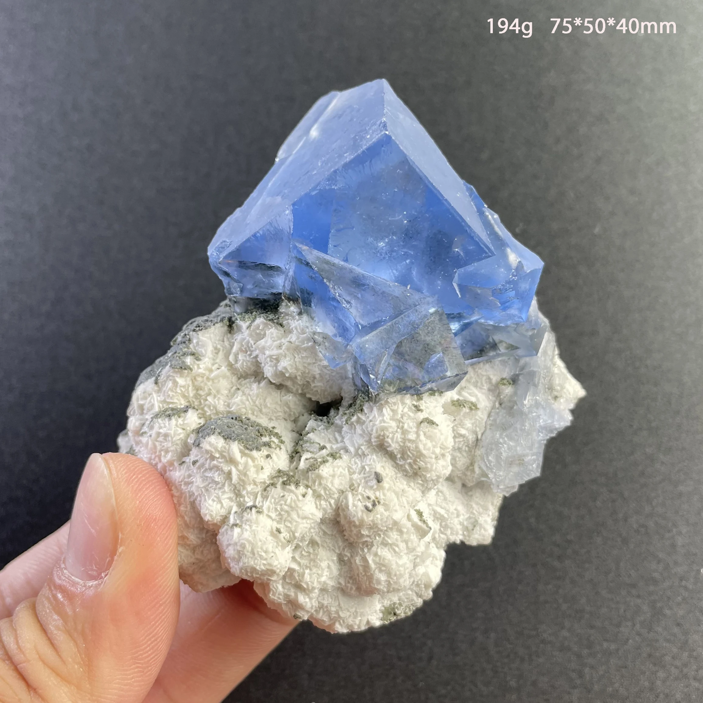 Natural Raw Stone Yaogang Xian Bule Fluorite Crystal Cluster Mineral Specimen Quartz Rock Home Decoration Gift Healing