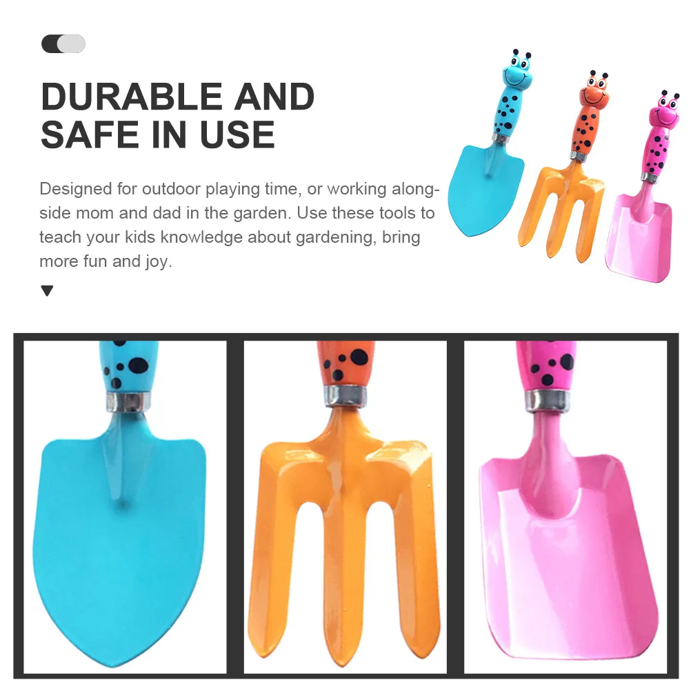

1Set Mini Garden Shovel and Fork Kids Digging Tool Set for Outdoor Gardening Sand Play Children Planting Activity Tools