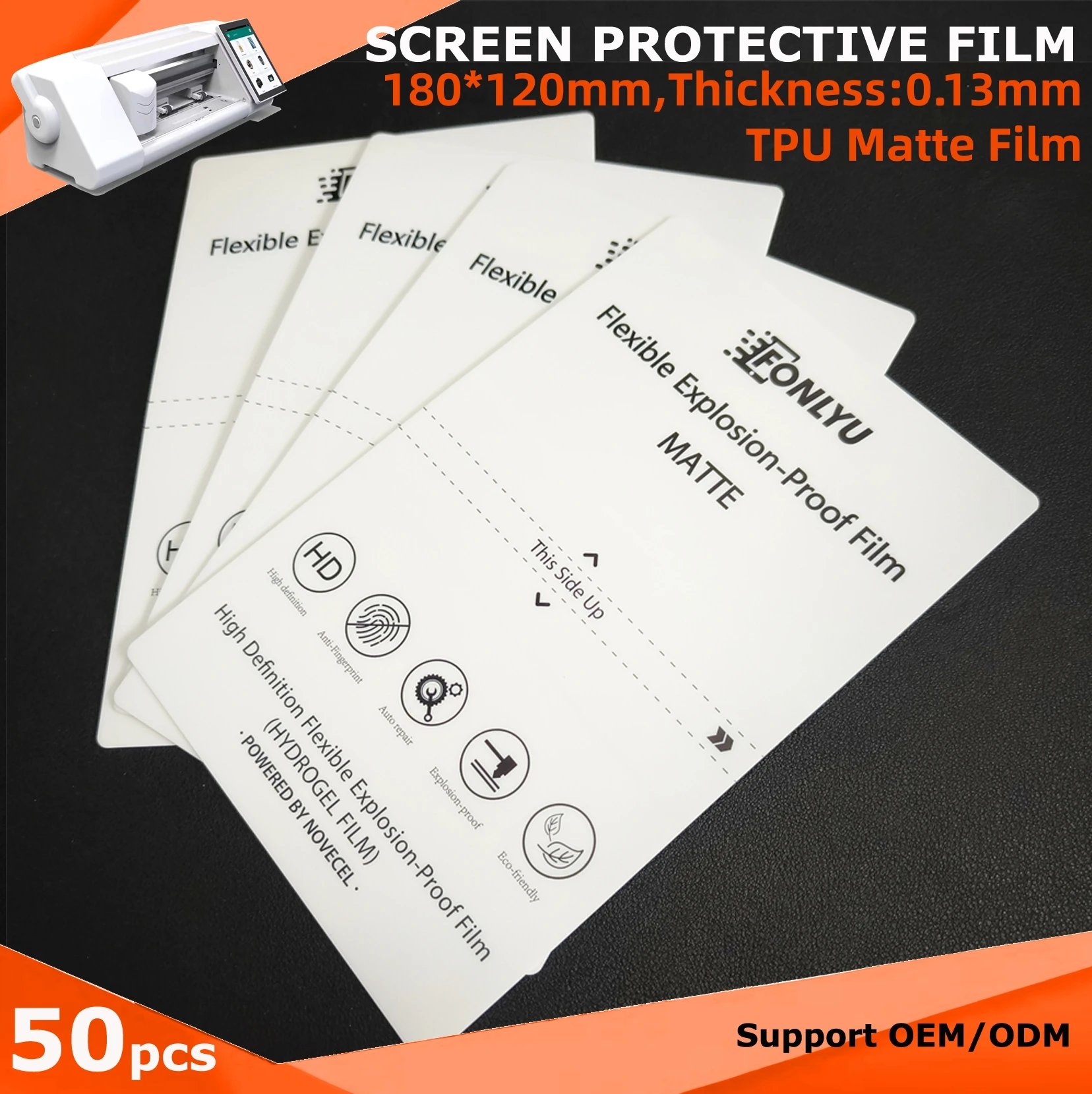 Filmexpert Matte Hydrogel Film Flexible Protection Sheets for Mobile Phone TPU Screen Protective Protectors for Cutting Machine