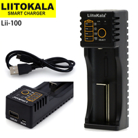 LiitoKala Lii-100 Lii-100B Lii-100C 18650 Battery Charger for 3.7V Li-Ion 18650 21700 26650 16340 14500 1.2V NiMH NiCd Battery