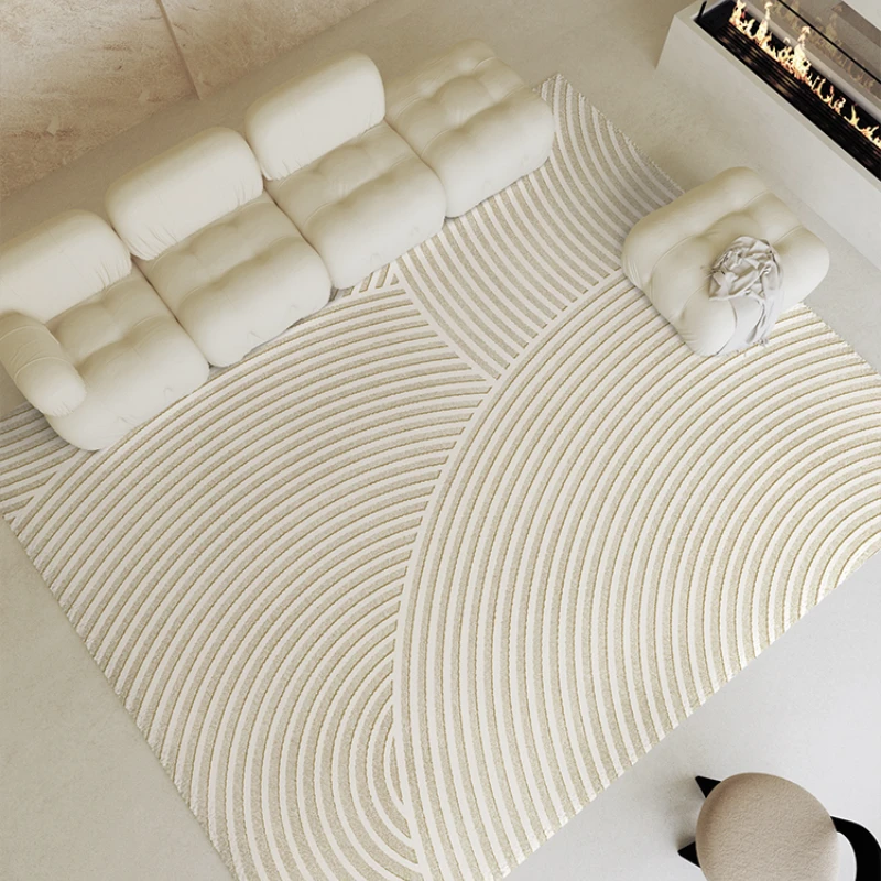 Modern Minimalist Carpets for Living Room Stripe Bedroom Decor Thicken Rug Large Area Plush Carpet Home Fluffy Soft Floor Mat