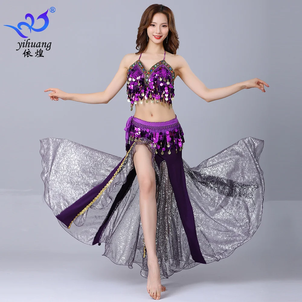 

Belly Dance Performance Suit Indian Dance Sequin Performance Dress Latin Dance Practice Clothes