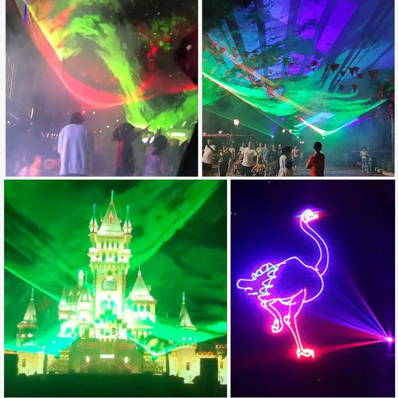 High-power outdoor waterproof full-color animation laser light scenic spot lighting roof landmark remote light Northern Lights p