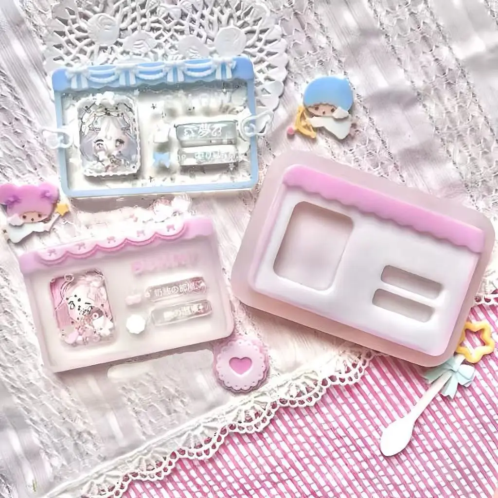 Card Resin Casting Mold Silicone Mold Accessories Resin Liquid Mold Resin Keychain Silicone Mold Resin Mold