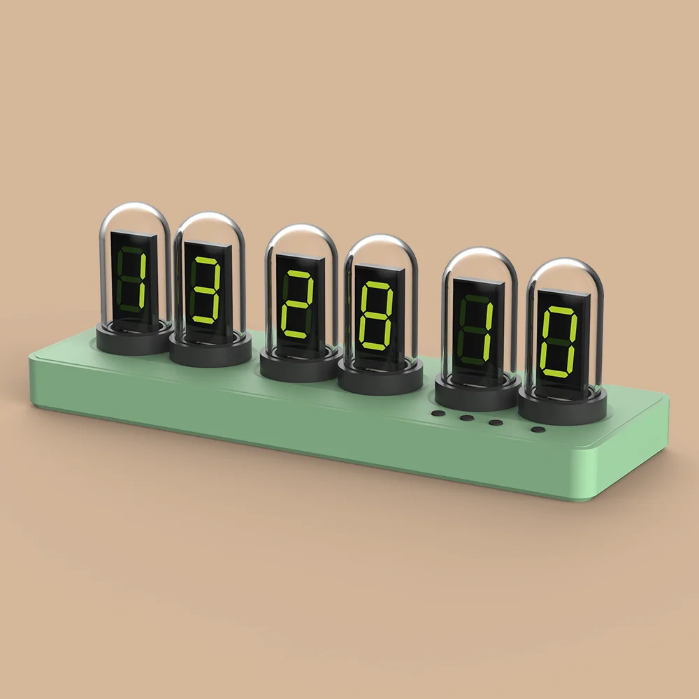 

Creative Ambient Light Weather Station Weather Clock Ornament Ins Style Electronic Alarm Clock Ips Color Screen Desktop Clock