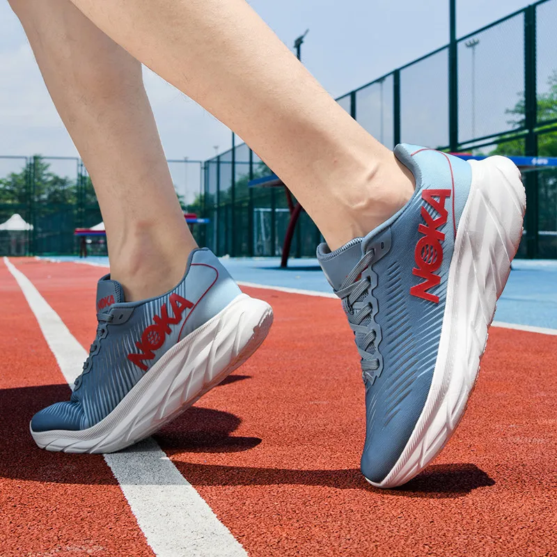 Męskie buty NOKA One Fly-Woven Mesh, oddychające buty sportowe, amortyzujące buty do biegania z grubą podeszwą, odporne na zużycie niskie buty