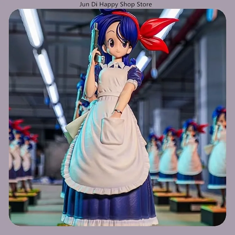 

Детский синий пистолет для запуска волос, складной стоячий поза, фигурка Dragon Ball, серия, аниме-модель, статуя, коллекционное украшение, подарок