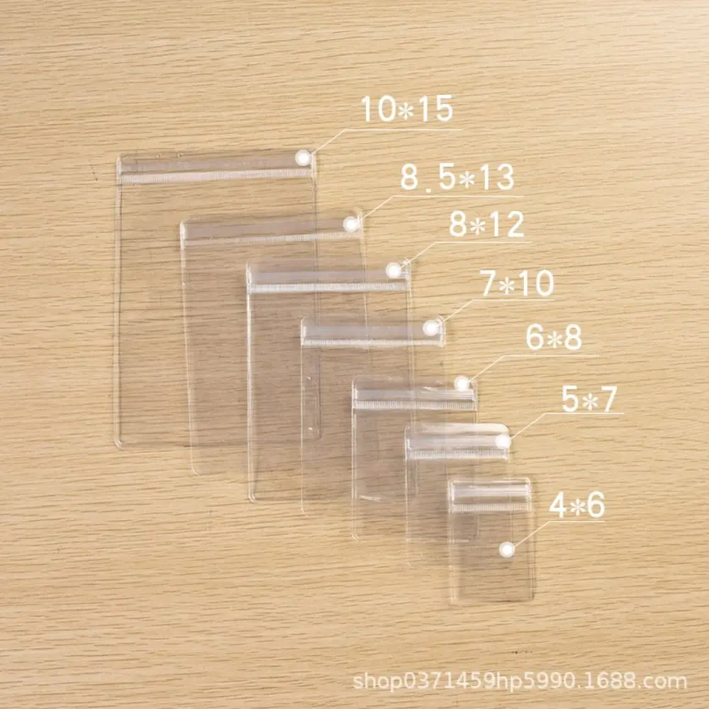 Bolsas de plástico de PVC con cierre de cremallera para joyería, bolsa autosellante para collar, pulsera, anillo, embalaje de regalo, 100 piezas