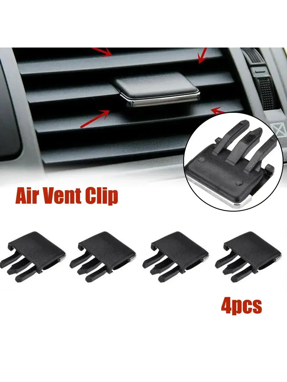 CarHome 4 pièces voiture avant climatisation A/C évent sortie onglet climatisation feuille ajuster Clip Kit de réparation nouveau