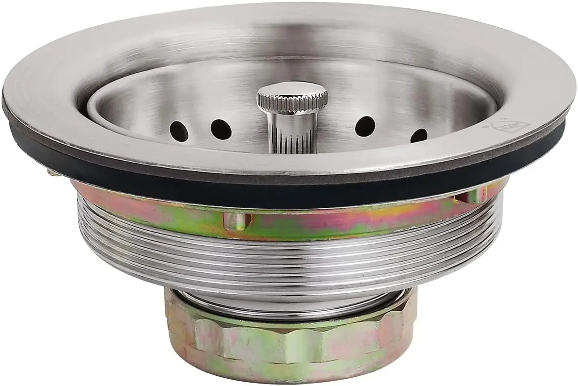 

Сливная система для раковины из нержавеющей стали 3,5 дюйма с фильтром и заглушкой, устойчивая к ржавчине