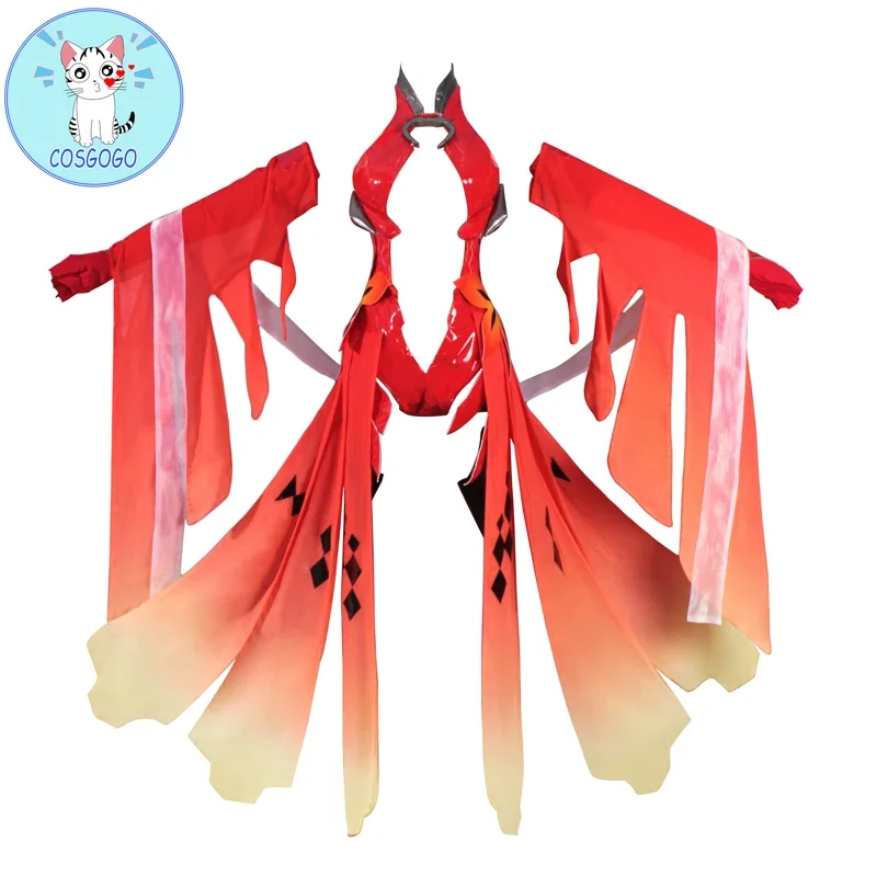 Guilty Crown Egoist Yuzuriha Inori Goldfish Red Battle Uniform Cosplay Costume Free Shipping NEW