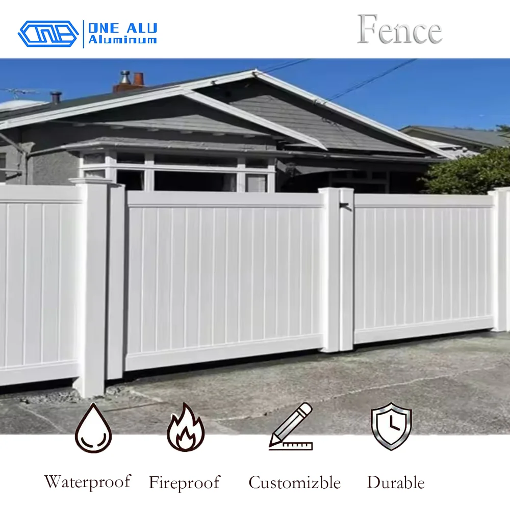 Custom Aluminum White Privacy Fence Panels - Rust-Resistant, Easy Install Garden Metal Screen for Outdoor Home, Courtyard