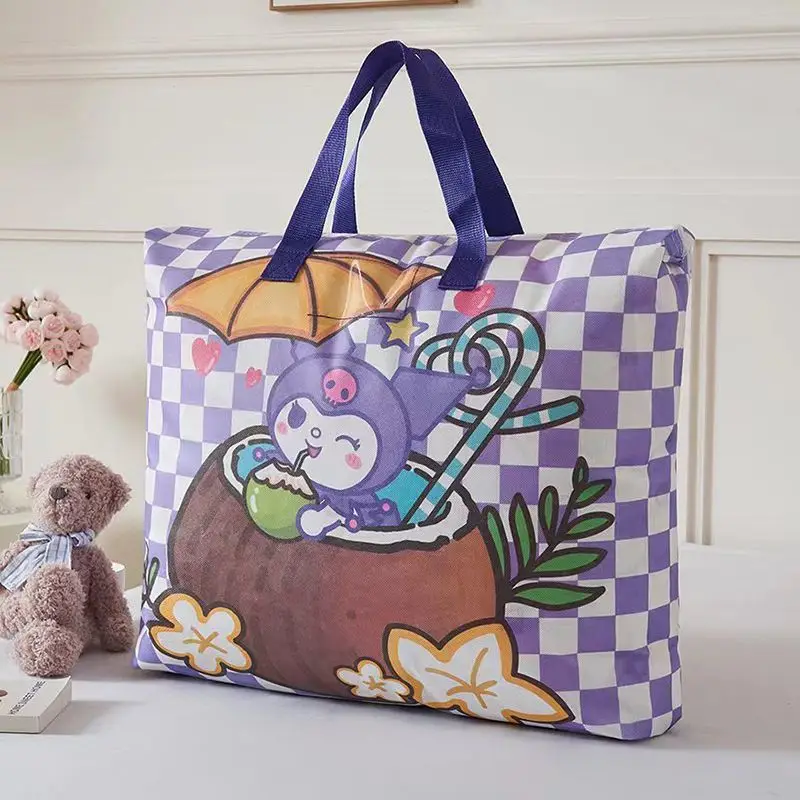 

Pochacco Anime Kawaii Sanrio Ins Fashion Children Quilt Storage Bag Cute Cartoon Kuromi Luggage Bag Student Gifts for Kids