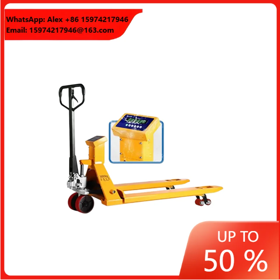 Electronic Forklift Scale, 2-ton High-precision Handling Vehicle Weighing Platform, 3T Printing Manual Hydraulic Pallet Truck