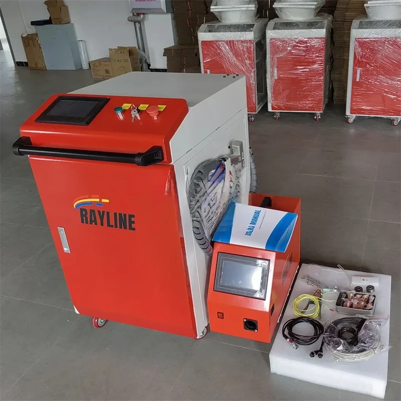 Factory Supply Handheld fiber RAYLINE 4 in 1 Laser Welding Laser Cleaning Laser Cutting 1500W metal