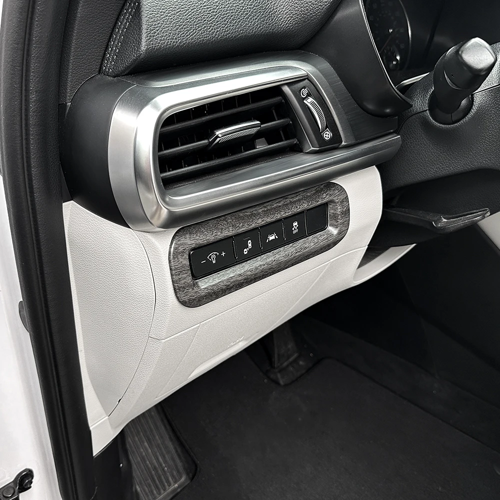 ألياف الكربون نمط العلوي تعديل غطاء أزرار السيارات الديكور الداخلي لكيا تيلوريد 2020-2025 اكسسوارات LHD