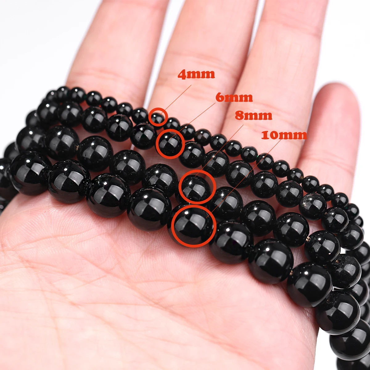 Malay Jade Natursteinperlen, Tianhe-Stein, runde lose Steinperlen für die Schmuckherstellung, DIY-Armband, Ohrringe, Zubehör – Detail 1