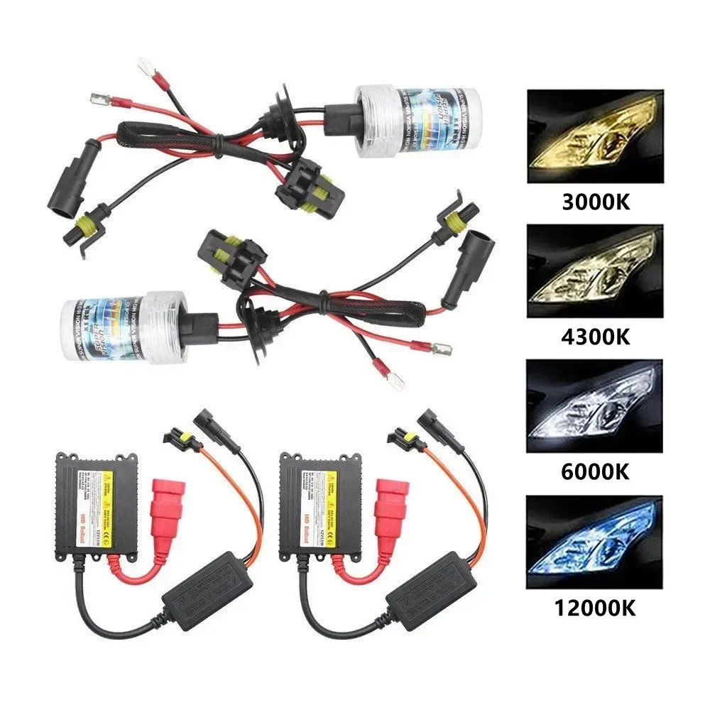 أحدث 55 واط H7 زينون كيت H1 H3 H11 H8 H9 9005 9006 H4 عالية منخفضة Hid المصباح 880 881 Hb4 Hb3 الضباب الخفيف 4300 كيلو 6000 كيلو 8000 كيلو