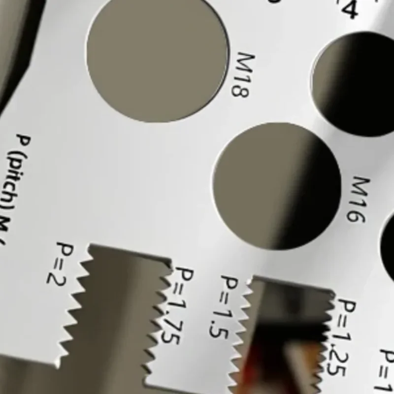 

Измерительная линейка для измерения шага резьбы для винта, экономия места, измерительный инструмент для бит, болта, гайки, винта, ремесленной промышленности и дома