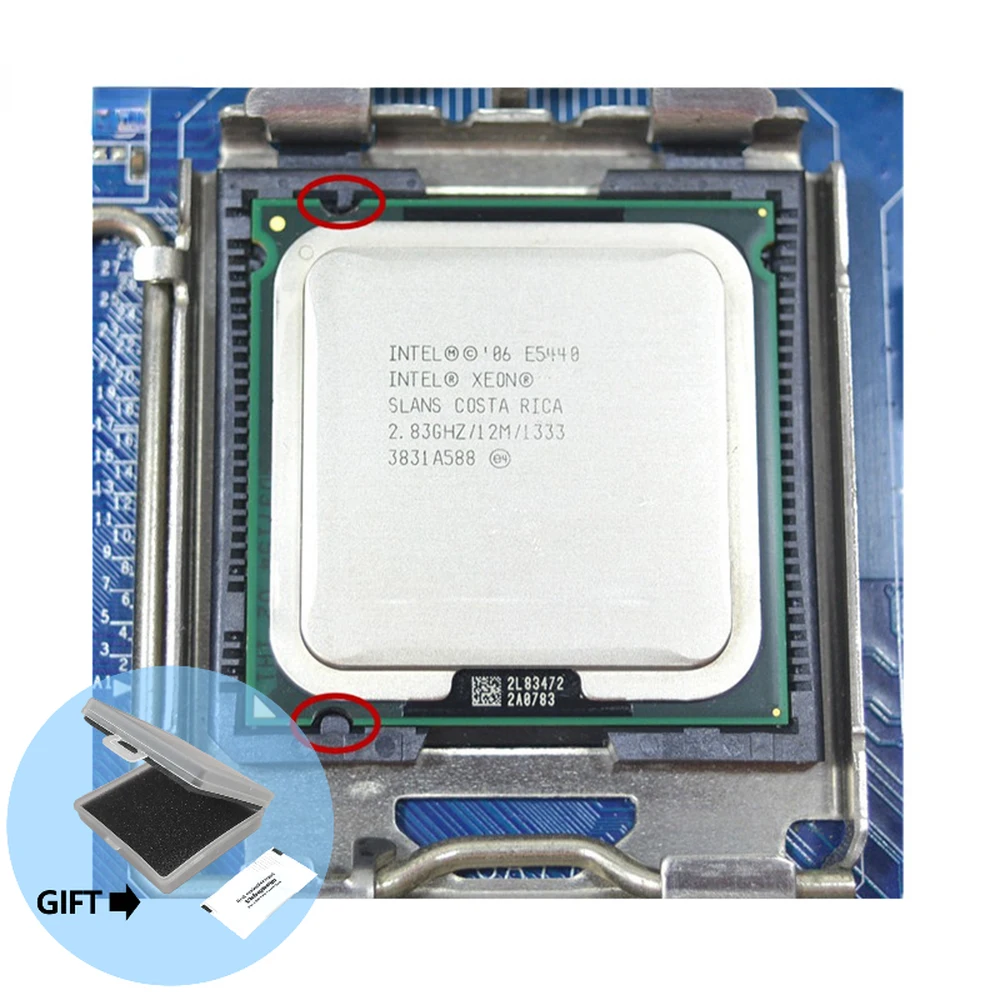 Intel Xeon E5440 2.83GHz 12MB Quad-Core CPU Processor Works on LGA775 motherboard