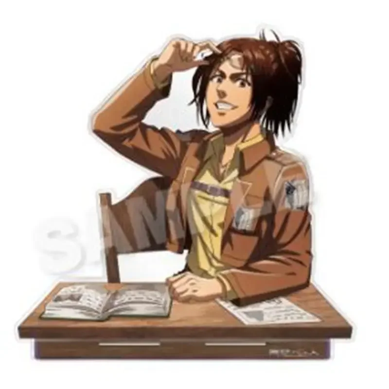 Attack on Titan Anime Levi Mikasa Ackerman Eren Armin Acrylic Stand Erwin Desk Table Figure Hange Zoe Dot Pixis PVC Stand