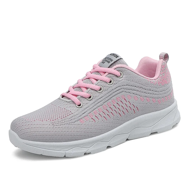 

2024 Tennis Shoes Women Designer Comfy Sneakers Breathable Slip-on Ladies Light Sport Shoes Fashion Female Walking Footwear