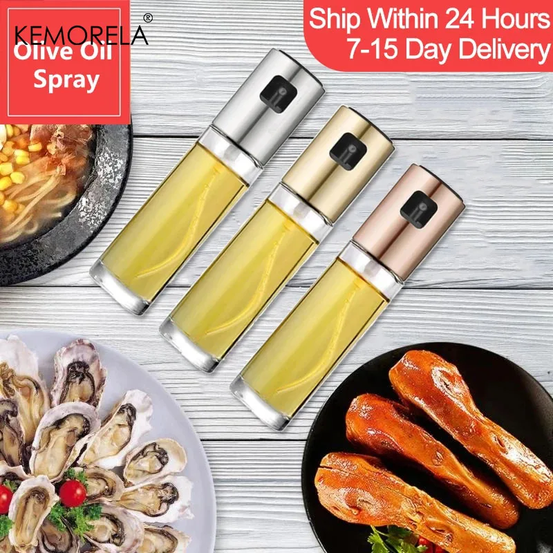 100ML Glass Spray Oil Bottle Seasoning Spray Bottle Outdoor Portable Oil Bottle Suitable For Daily Cooking And Outdoor Grilling image 2