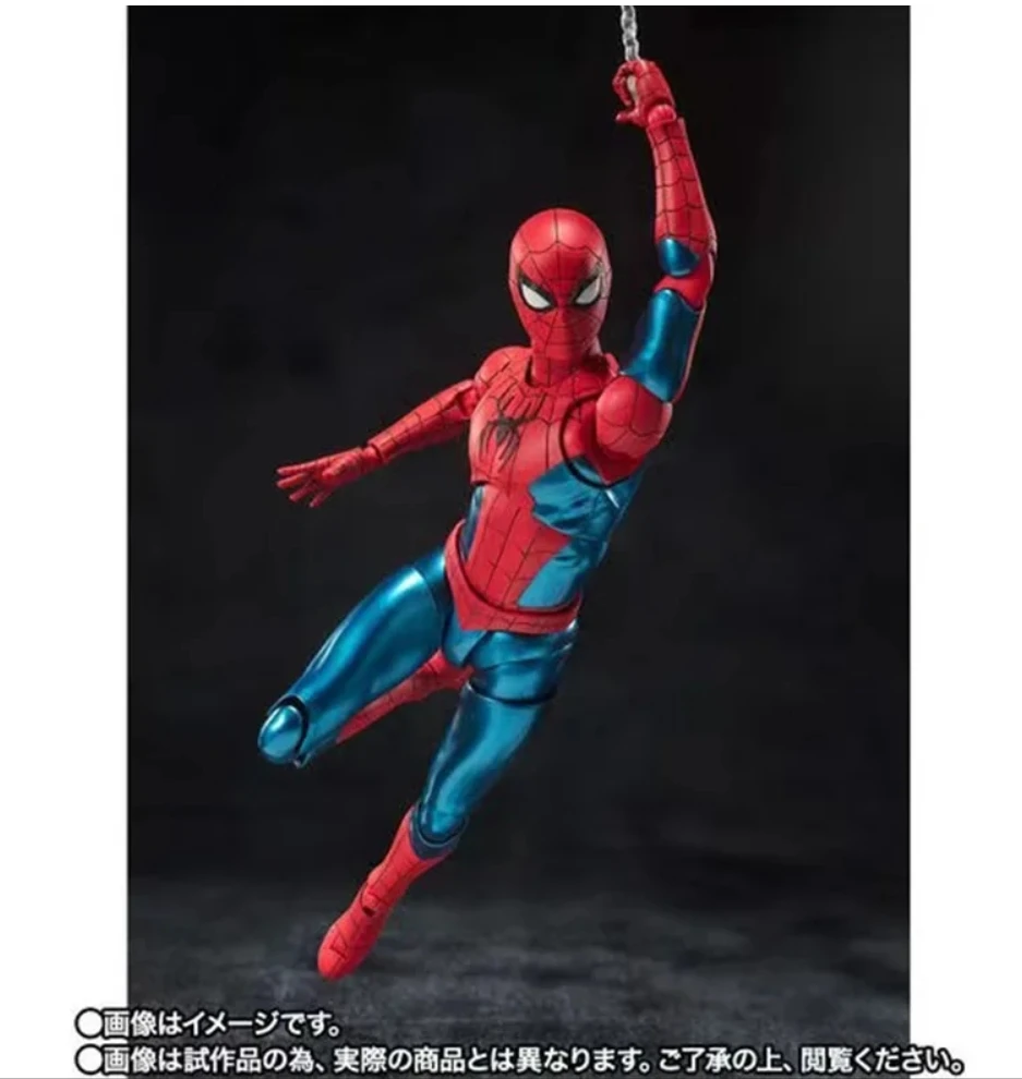 100% Original SH Figuarts SHF SPIDER MAN No Way Home New Red Blue Suit Tom Holland In Stock Anime Action Figures Model Toy Figua