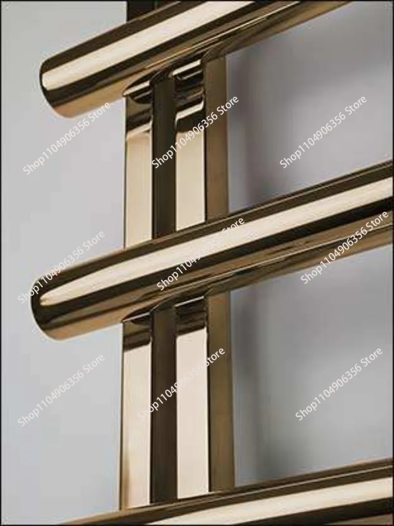 Stainless steel single towel heater and drying rack Wall-mounted electric towel rack for bathroom use