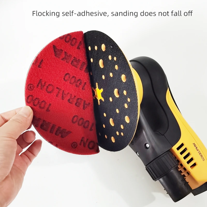 Mirka Finland 6 Inch 150mm Sponge Sandpaper Round Self-adhesive Flocking for Car Paint Polishing And Beauty Sanding