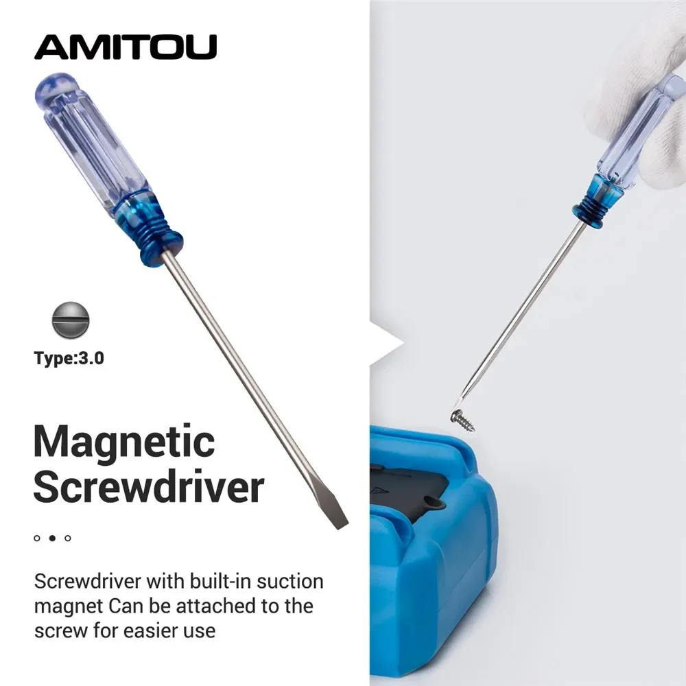 AMITOU 16/18 In 1 multimetro multifunzionale Tester sonda cavo cacciavite Tester multimetro cavo accessori elettricista