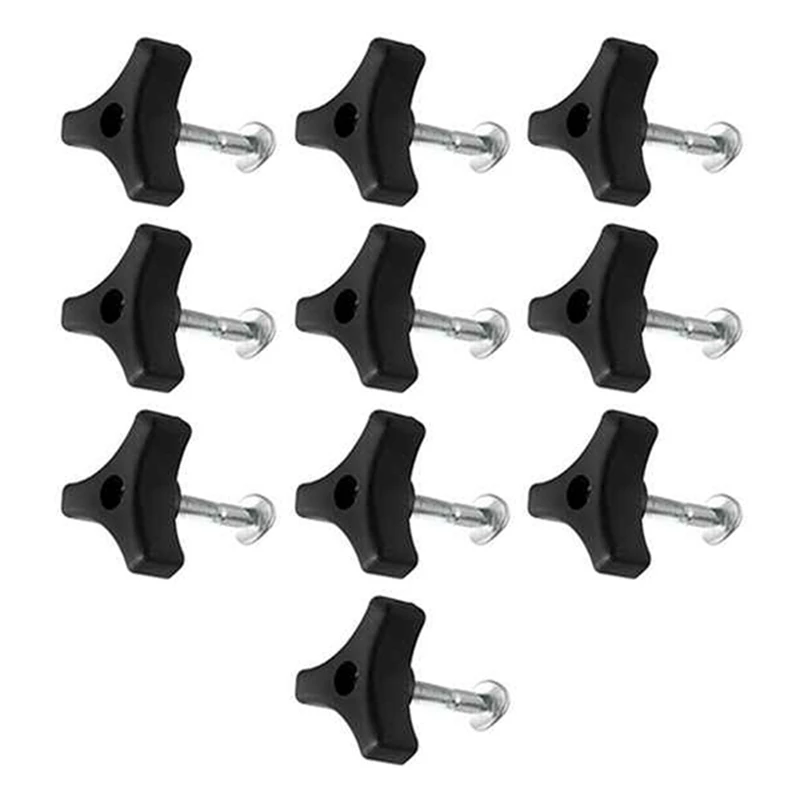 GTBL 10 Set Triangle Handle Bar Wheel Knob And Bolt Fasteners Replacement For Lawn Machine Lawn Mower Accessories