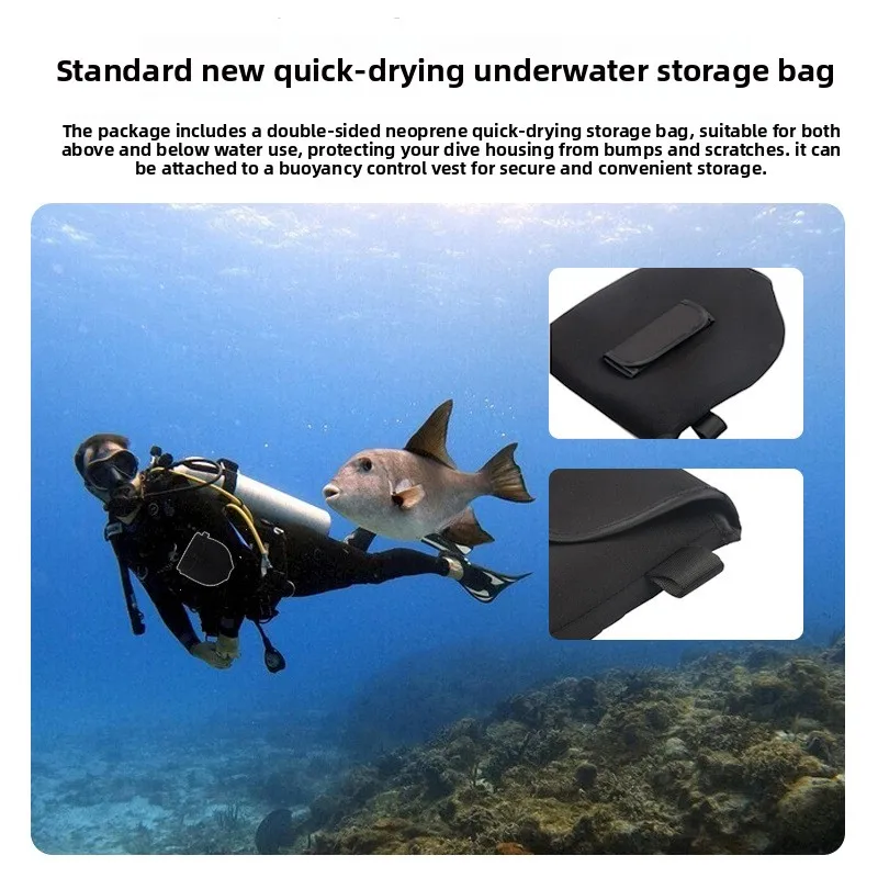Advanced Fully Invisible Diving Case Waterproof Housing 50M Underwater Camera Protective Shell For Insta360 X5 Action Camera