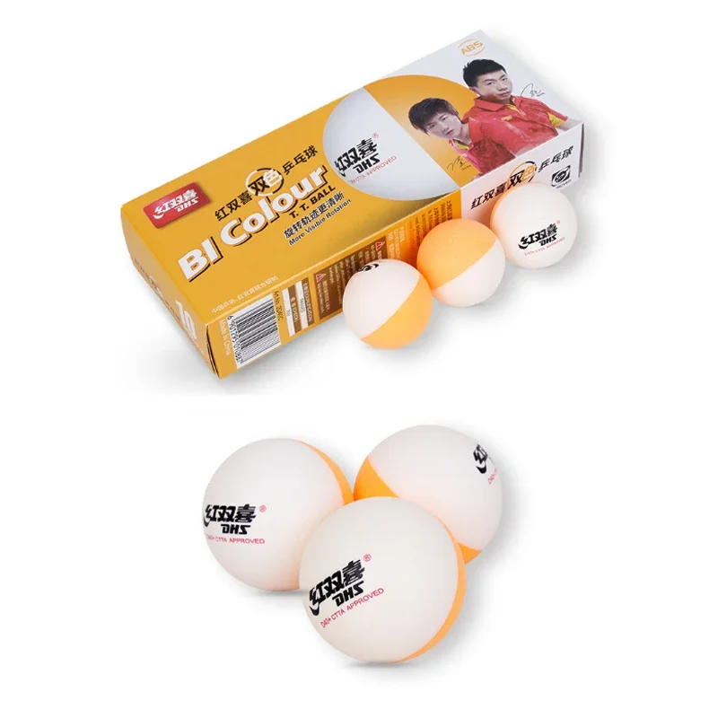 Bl Clor DHS كرات تنس الطاولة D40 + ABS مادة جديدة كرات تنس الطاولة دوران أكثر مرئية للتدريب CTTA المعتمدة 10 قطعة