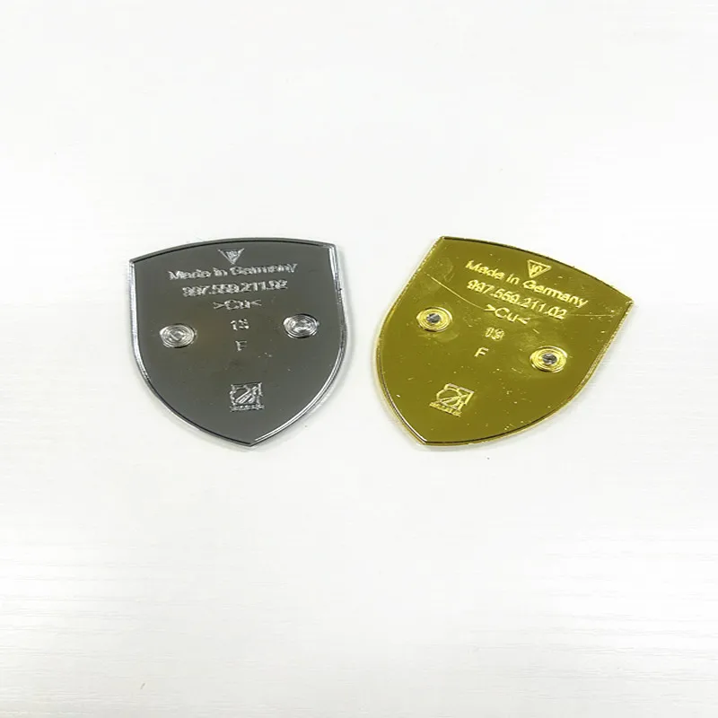 Top Quality New Design 68x51MM 3D Metal Shield Car Color Front Hood Bonnet Badge Emblem Brand Logo for diesel executive GTS GT3