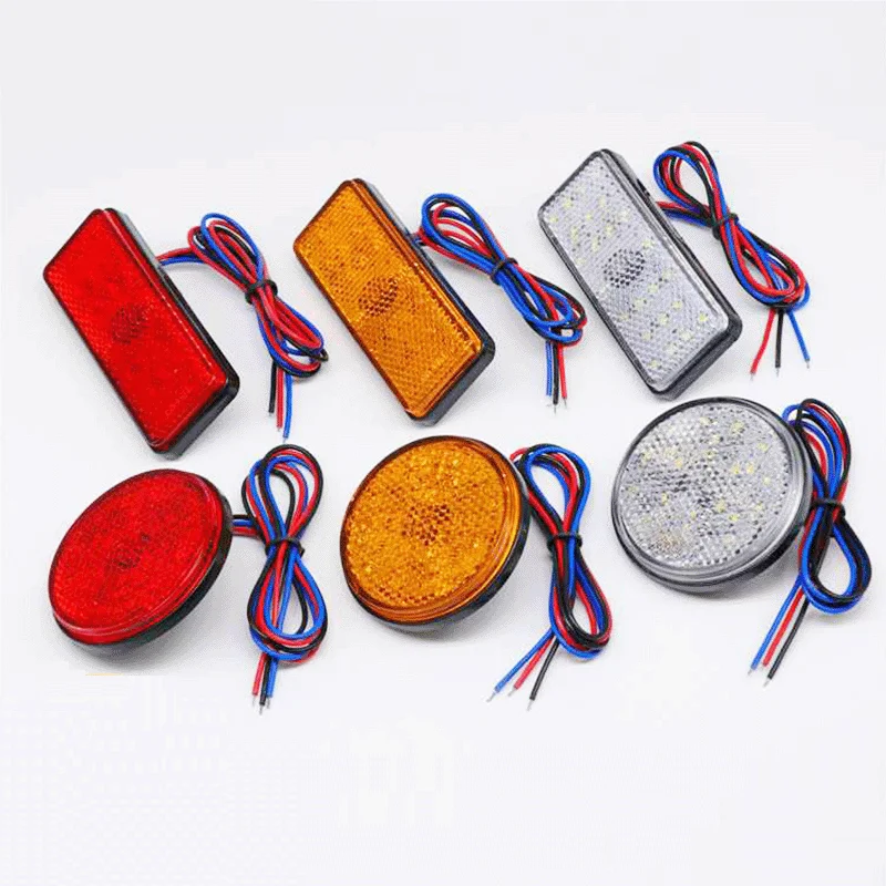 

1PCS 12V LED Side Marker Lights Warning License Plate Tail Light For Motorcycle Electric Vehicle Truck RV Pickup Truck