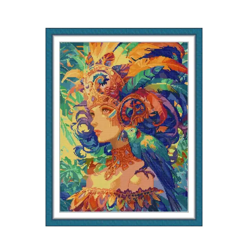 

Бразильская танцовщица, набор для вышивки крестом, 14 карат, 11 карат, принт, холст, шитье, вышивка крестиком, рукоделие ручной работы