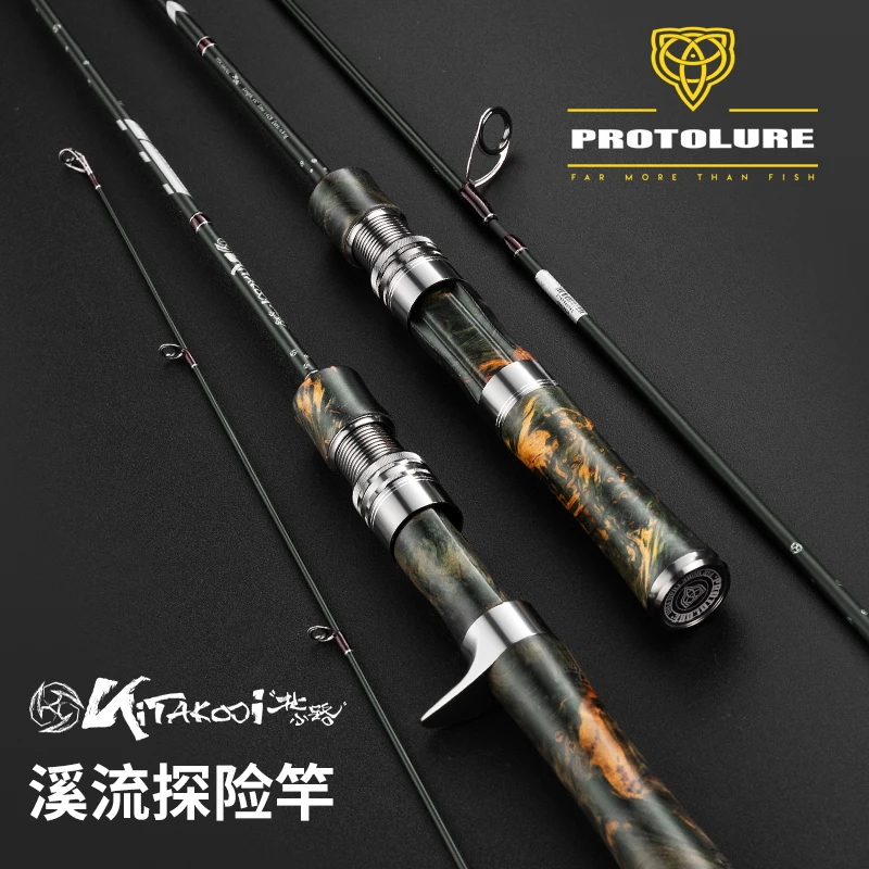 Ecooda-Protolure TKK Stream Exploration Fishing Rod, Fuji SIC Guide Rings, Torayca T1100G