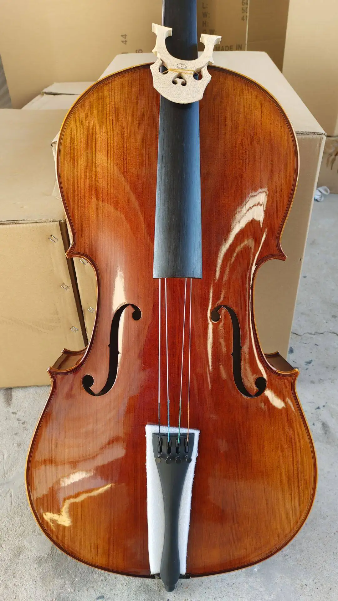 Handmade High Quality Cello Natural Flame Professional Cello 4/4